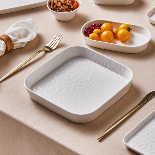 x Refika Bembeyaz Çukur Tabak 21 cm