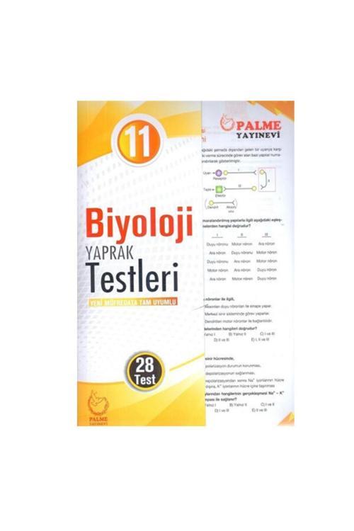11. Sınıf Biyoloji Yaprak Testi ( 28 Test ) - Palme Yayınları