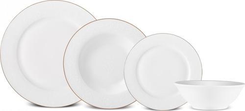Elegance Bone Edera 24 Parça 6 Kişilik Yemek Takımı
