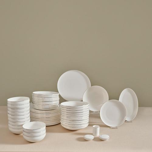 Red Carpet Collection Stream Bone Merope 53 Parça 12 Kişilik Yemek Takımı Gold