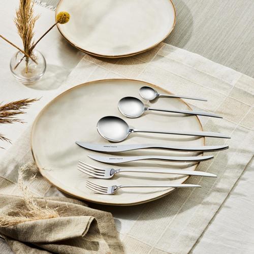 Elegance Amour V2 Platin 12 Kişilik 84 Parça Çatal Kaşık Bıçak Takımı