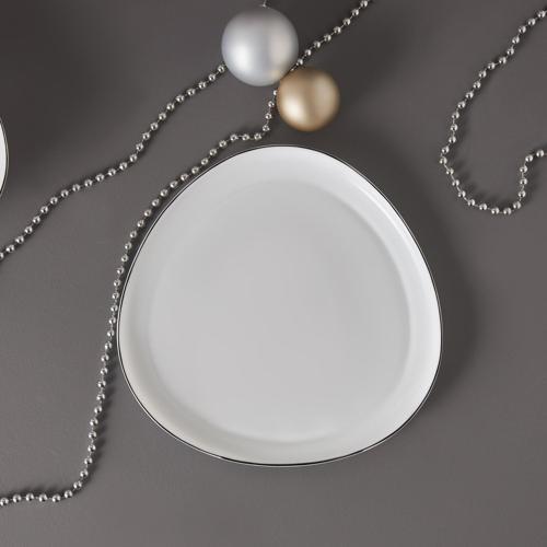 New Agata Opal Cam Servis Tabağı 25 Cm