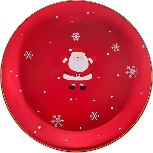 New Year Yılbaşı Golden Line Servis Tabağı 27 Cm