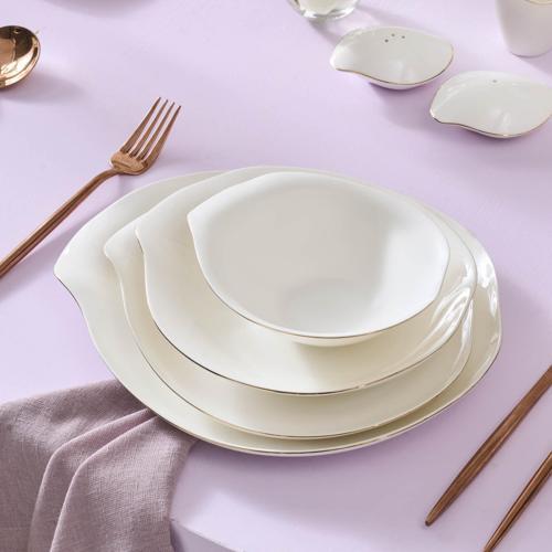 Stream Bone Universe 53 Parça 12 Kişilik Yemek Takımı Gold