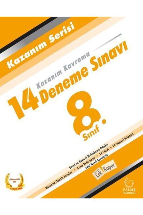 8.Sınıf Lgs Kazanım Kavrama 14 Deneme Sınavı - Palme Yayınları
