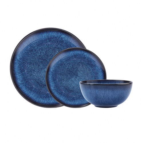 Marbelina Reaktif Stoneware 18 Parça 6 Kişilik Yemek Takımı
