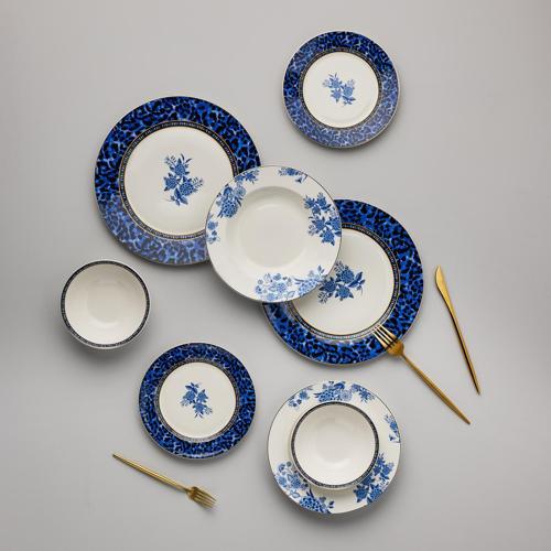 Yulina Porselen 24 Parça 6 Kişilik Yemek Takımı