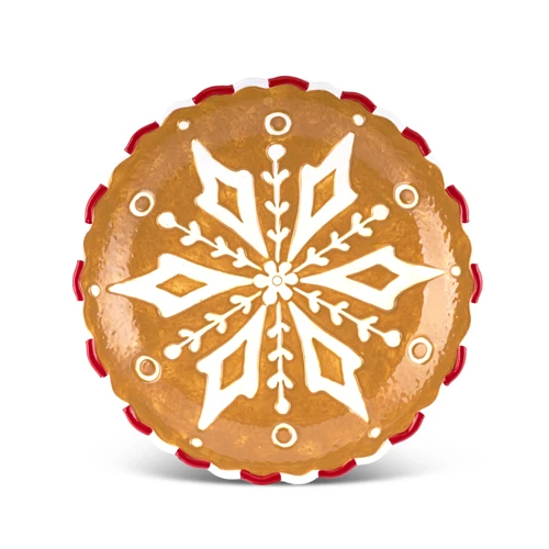 New Year Yılbaşı Gingerbread Servis Tabağı 25 Cm
