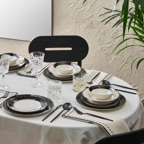 Elegance Bone Gant 24 Parça 6 Kişilik Yemek Takımı