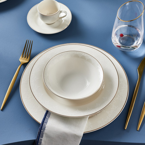 Elegance Bone Lord 74 Parça 12 Kişilik Yemek Takımı