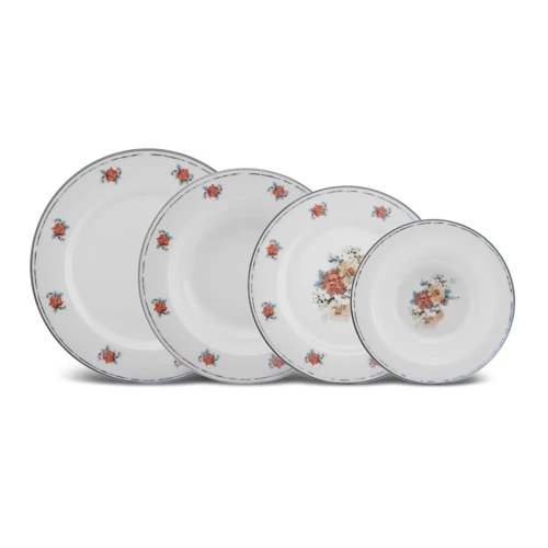 Flor 24 Parça 6 Kişilik Yemek Takımı