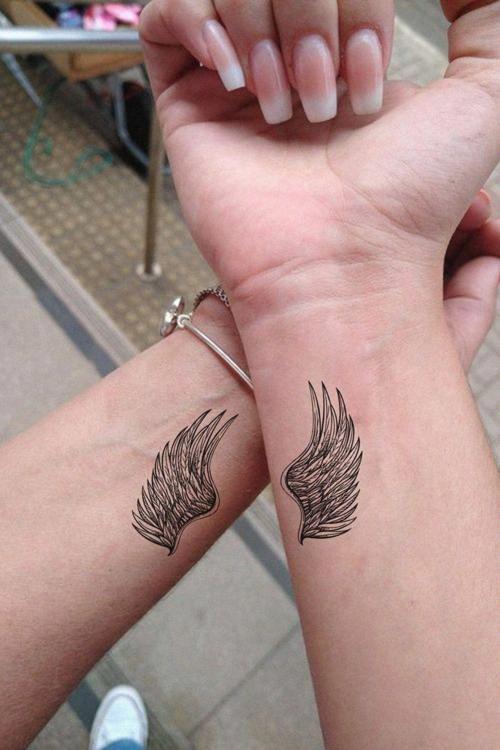 Angel Melek Kanat Tattoo Kalça Bel Bilek Geçici Dövme Tattoo Aksesuar Şık Geçici Dövme