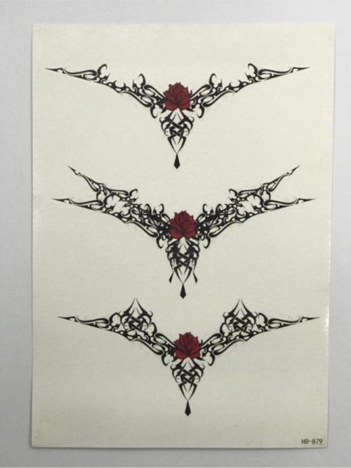 Büyük Boy Çiçekli Bel Kol Bacak Geçici Dövme Tattoo Aksesuar Şık Moda Aksesuar