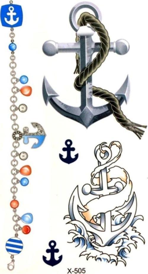 Çapa Bileklik Desen Dövme Tatto El,Kol,Bilek,Göğüs Dövme,Tattoo