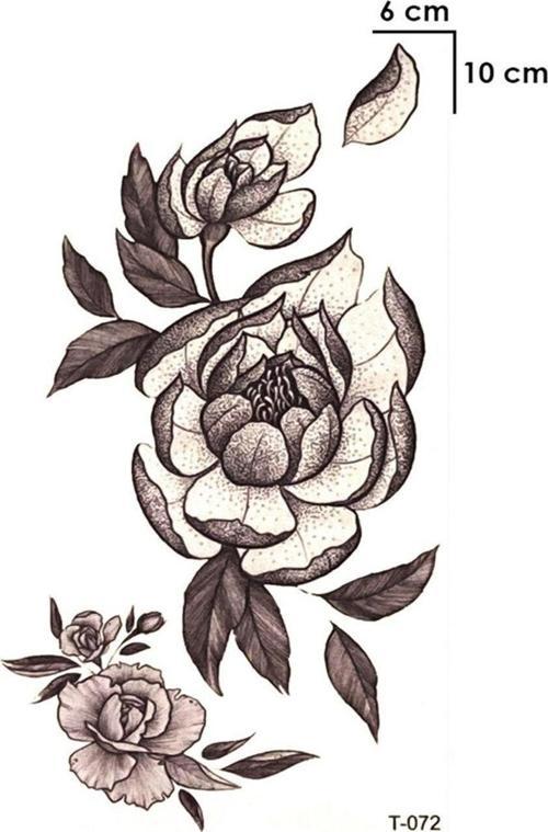 Çiçek Yaprak Tattoo Geçici Dövme Unisex Aksesuar Şık