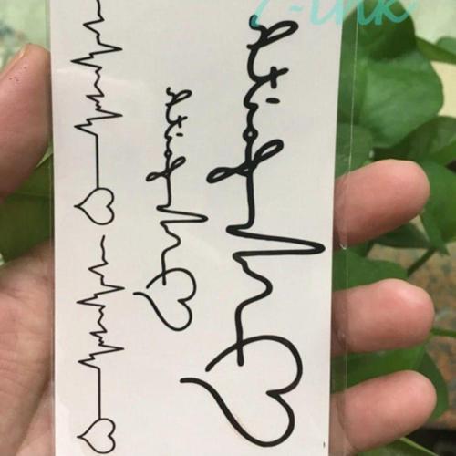 Kalp Atışı Geçici Dövme Minimal Tattoo Şık Moda Aksesuar
