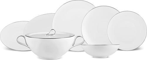 Fine Pearl Extra Chanak 62 Parça 12 Kişilik Yemek Takımı Platin