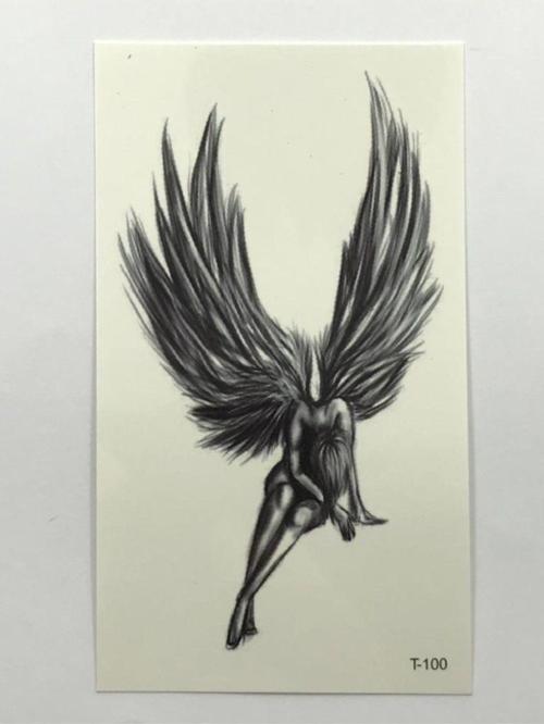 Melek Angel Geçici Mini Dövme Tattoo Aksesuar Şık