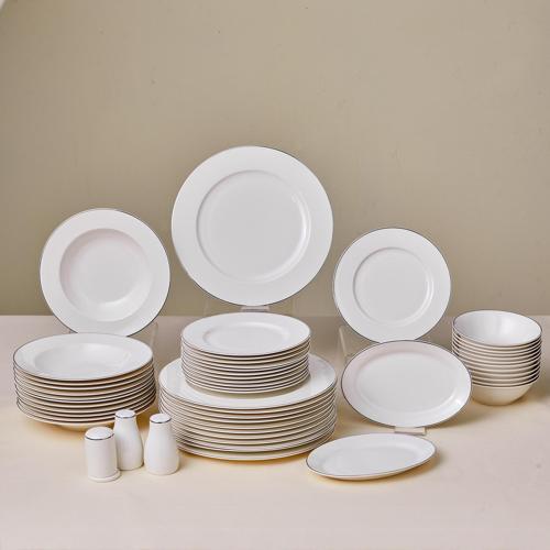 Elegance Bone Lexi 53 Parça 12 Kişilik Yemek Takımı Platin