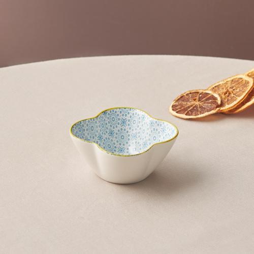 Floral Mavi Yonca Çerezlik 10 cm