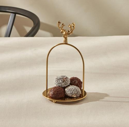 Home Maison İkramlık 12X12X20 Cm Gold