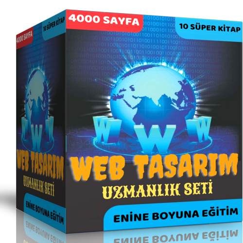 Web Tasarım Uzmanı Olduran Set - Enine Boyuna Eğitim