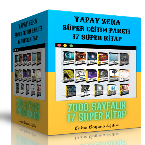 Yapay Zeka Süper Eğitim Paketi (17 Süper Kitap) - Enine Boyuna Eğitim