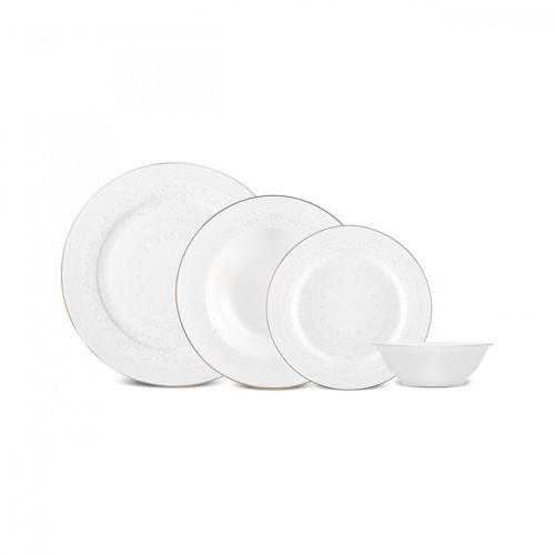 Elegance Bone Azra 24 Parça 6 Kişilik Yemek Takımı