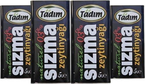 4 Lü Naturel Sızma Soğuk Sıkım Taş Baskı Zeytinyağı 5 Litre