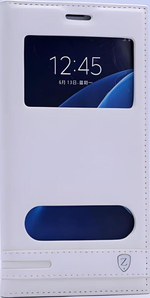 Galaxy J7 Prime Kılıf Pencereli Kapaklı Suni Deri Kılıf