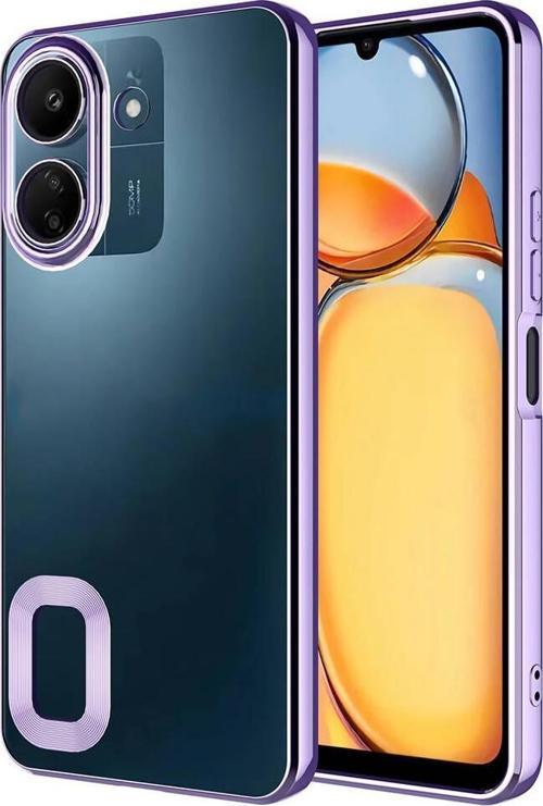 Xiaomi Poco C65 Kılıf Köşeleri Renkli Şeffaf Kamera Korumalı Silikon Luxury Kapak
