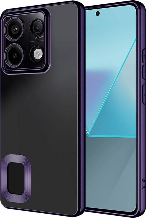 Xiaomi Redmi Note 13 Pro 4G Kılıf Köşeleri Renkli Şeffaf Kamera Korumalı Silikon Luxury Kapak