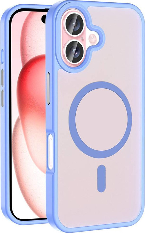 iPhone 16 Plus Kılıf Mat Arka Yüzey Wireless Şarj Özellikli Sio Kapak