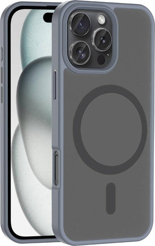 Apple iPhone 16 Pro Max Kılıf Mat Arka Yüzey Wireless Şarj Özellikli Sio Kapak