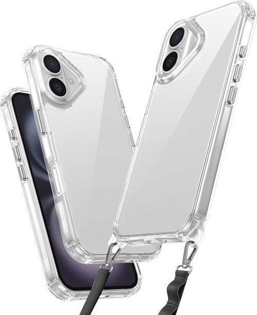 iPhone 16 Kılıf Airbagli Takılabilir Askı Aparatlı Snap Silikon Kapak