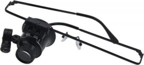 No.9892A Gözlük Tipi Işıklı Monoküler Büyüteç 20X16Mm Optik Lens