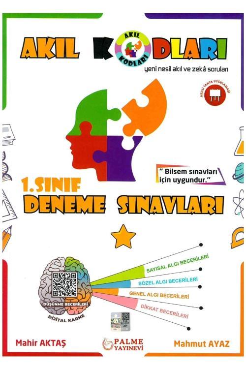 Akıl Kodları 1.Sınıf Deneme Sınavı - Palme Yayınları