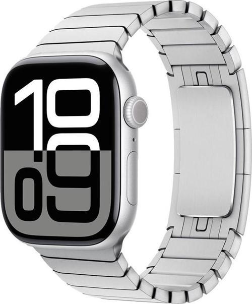 Watch 7 45mm KRD-35 Parçalı Çizgi Tasarım Metal Kordon