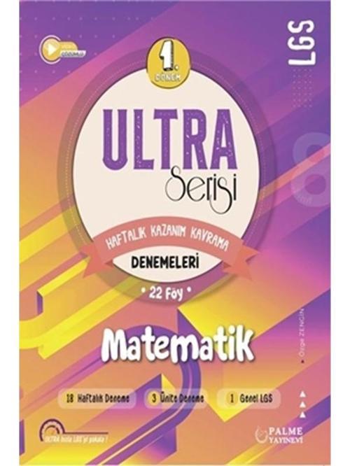 Ultra Serisi Lgs 1.Dönem Matematik Denemeleri - Palme Yayınları