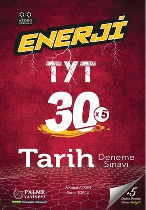 Yks Tyt Enerji Tarih 30 Deneme Sınavı Video Çözümlü - Palme Yayınları
