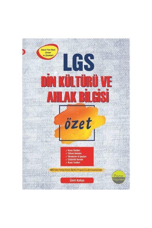8. Sınıf Lgs Din Kültürü Ve Ahlak Bilgisi Liselere Hazırlık Özet Yni - Pano Yayınları