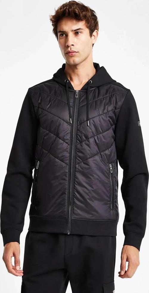 24N-1154 Erkek Fermuarlı Kapüşonlu Sweatshirt (Kış 24)
