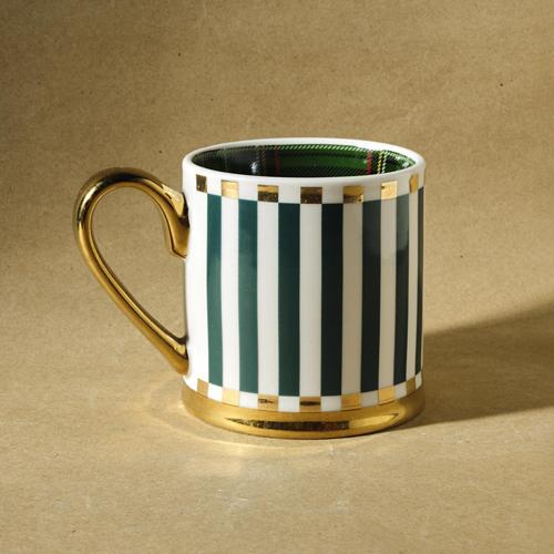 New Year Yılbaşı Yeşil Çizgili 330 ml Kupa