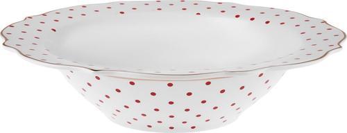 New Romantic Puantiyeli Bol Kase 25 Cm Kırmızı