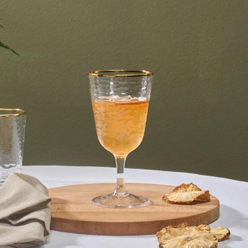 Akroma Transparent Kadeh 360 Ml Gold