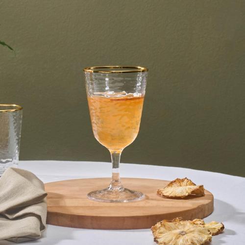 Akroma Transparent Kadeh 360 Ml Gold