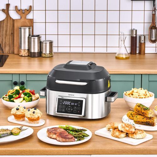 Gastro Grill 6 Kişilik Geniş Hacim Airfryer, Air Grill Ve Izgara Makinesi