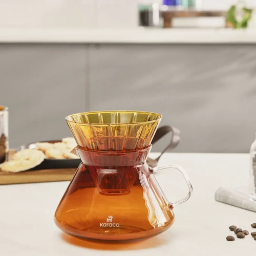 Winx Borosilikat Cam Kahve Demleme Ekipmanı Orange 650 ml