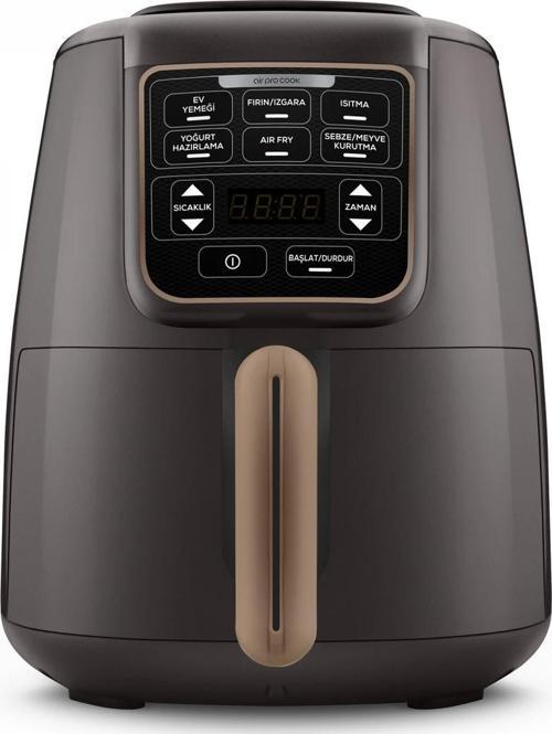 Air Pro Cook Xl 2 İn 1 Konuşan Airfryer Walnut Brown 4 Kişilik