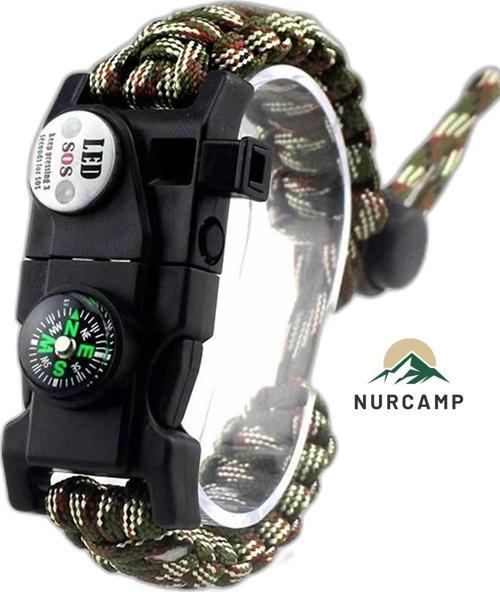 Paracord Kamp Bileklik Hayatta Kalma Bilekliği